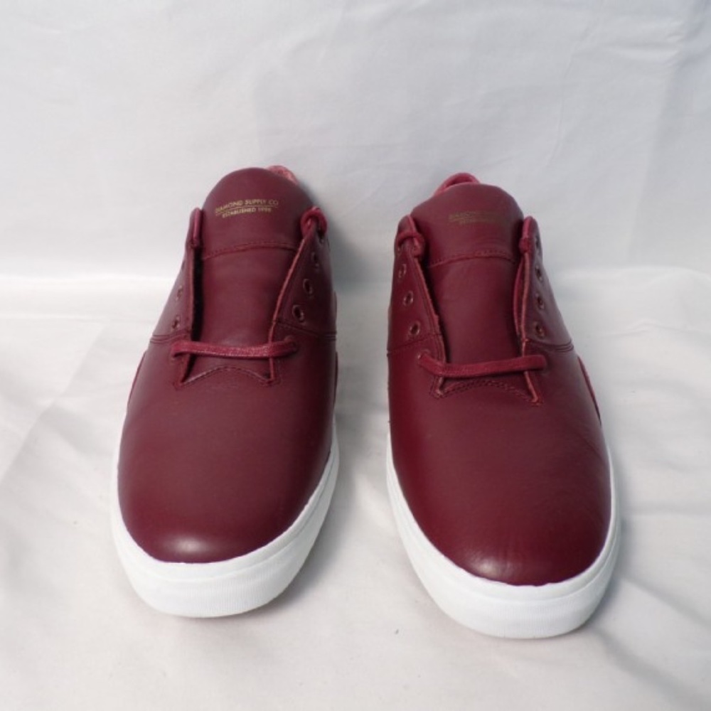 Diamond Supply Co. Leather Maroon Sneaker Shoes